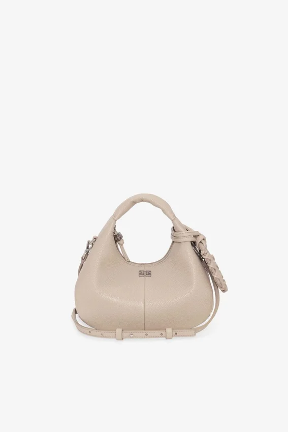 Light Grey Mini Hobo Bag Light Grey Mini Hobo Bag