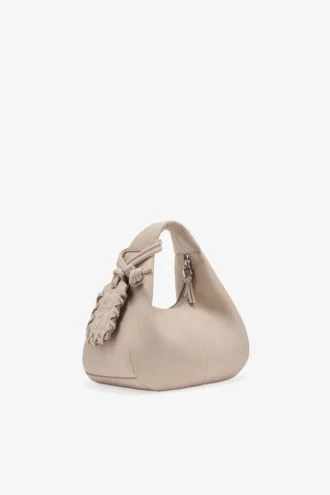 Light Grey Mini Hobo Bag