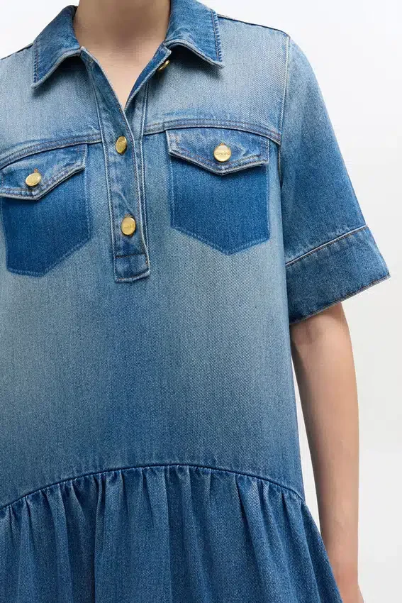 Light Washed Denim Dress Light Washed Denim Dress