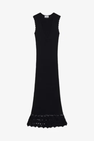 Long Dress in Cotton Crochet