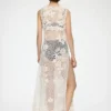Long Dress in Cotton Crochet