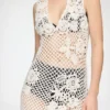 Long Dress in Cotton Crochet