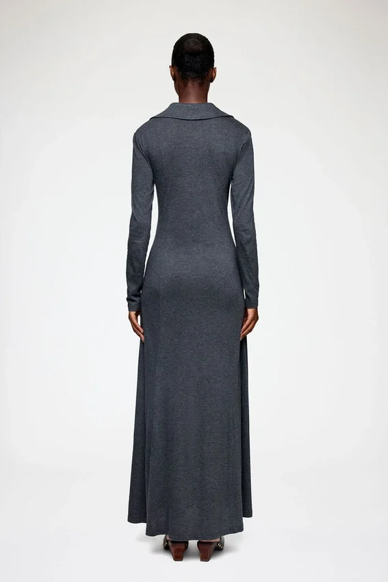 Long Dress in Grey Jersey Long Dress in Grey Jersey