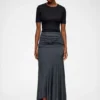 Long Skirt in Grey Jersey