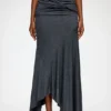 Long Skirt in Grey Jersey