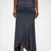 Long Skirt in Grey Jersey