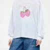 Long-sleeve T-shirt with Raspberries Long-sleeve T-shirt with Raspberries