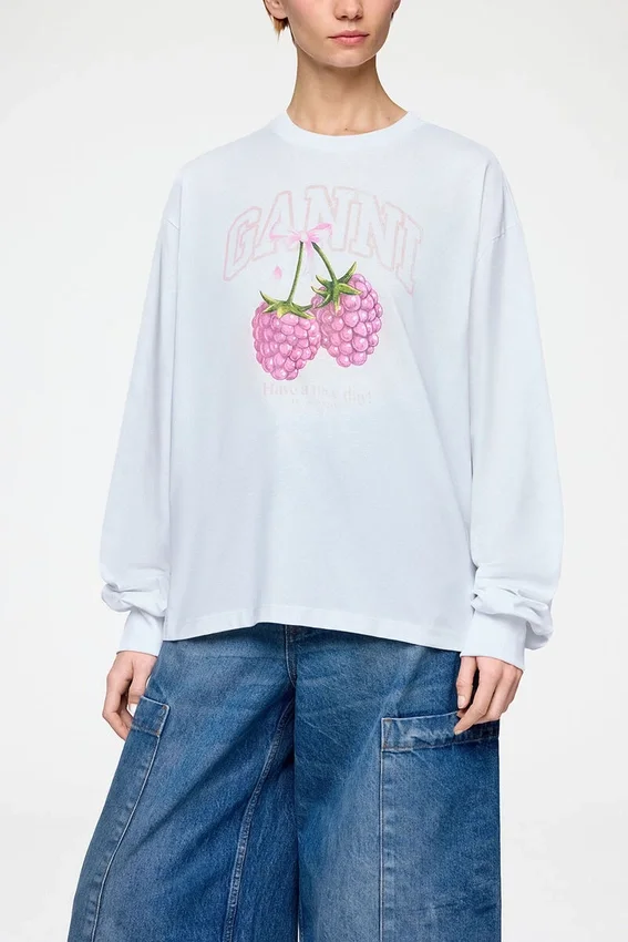 Long-sleeve T-shirt with Raspberries Long-sleeve T-shirt with Raspberries