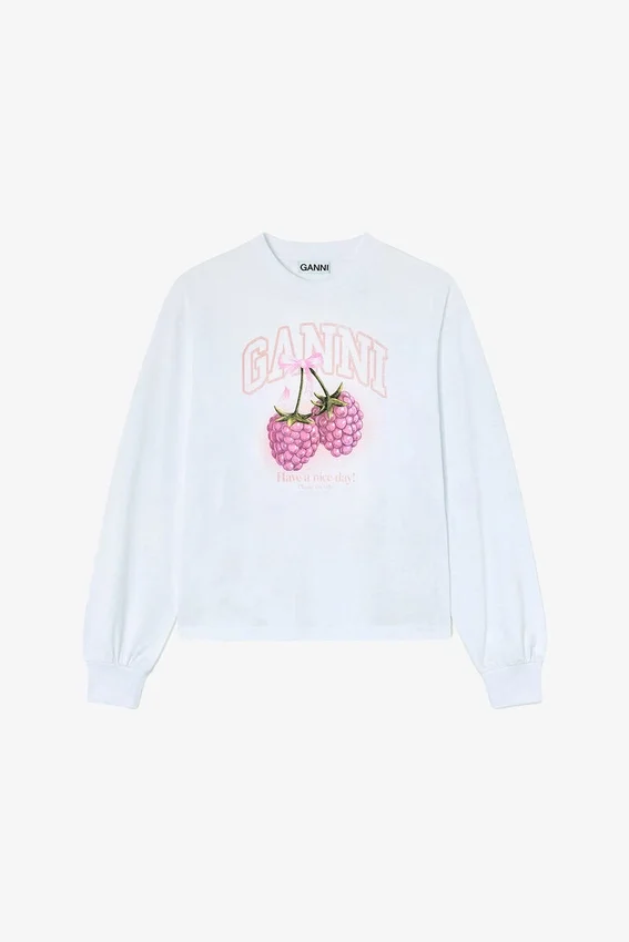 Long-sleeve T-shirt with Raspberries Long-sleeve T-shirt with Raspberries