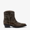 Low Shaft Embroidered Western Boots