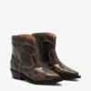 Low Shaft Embroidered Western Boots
