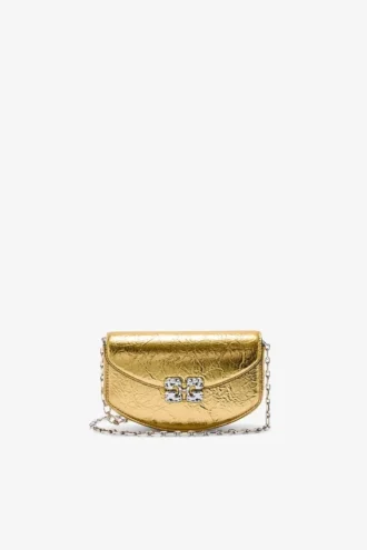Lulu Wallet On Chain in Metallic Lulu Wallet On Chain in Metallic