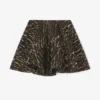 Metallic Cloque Circle Skirt