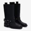 Mid Shaft Biker Boot in Black Mid Shaft Biker Boot in Black