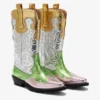 Mid Shaft Embroidered Western Boots