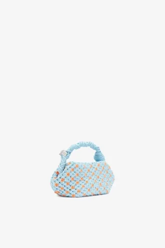 Mini Bou Bag in Braided Blue