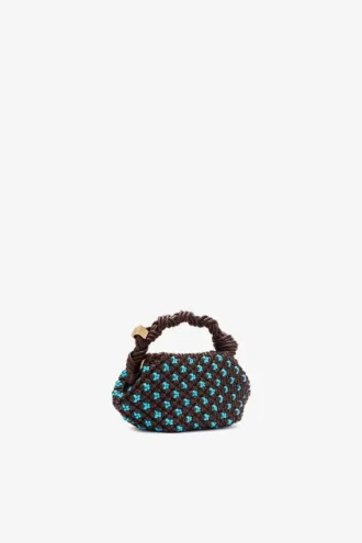 Mini Bou Bag in Braided Brown