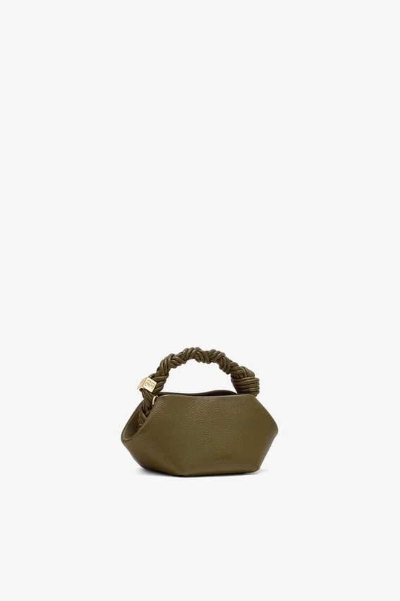 Mini Bou Bag in Green Grained Mini Bou Bag in Green Grained