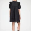Mini Dress in Black Linen