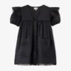 Mini Dress in Black Linen