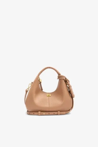 Mini Hobo Bag in Brown