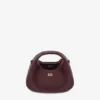 Mini Hobo Bag in Burgundy