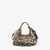Mini Hobo Bag in Grained Leopard Mini Hobo Bag in Grained Leopard