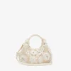Mini Hobo Bag in White Crochet Mini Hobo Bag in White Crochet