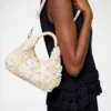 Mini Hobo Bag in White Crochet Mini Hobo Bag in White Crochet