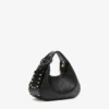 Mini Hobo Bag Studs in Black Mini Hobo Bag Studs in Black