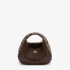 Mini Hobo Bag Studs in Brown