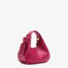 Mini Hobo Bag Studs in Red Mini Hobo Bag Studs in Red