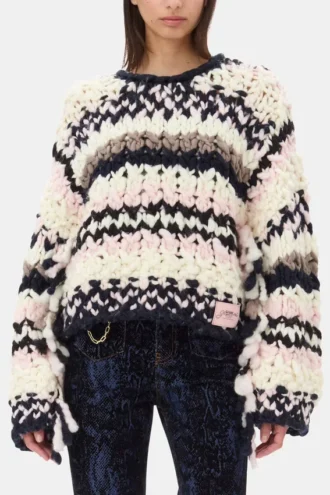 Multicolor Hand-Knit Sweater