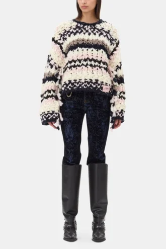 Multicolor Hand-Knit Sweater