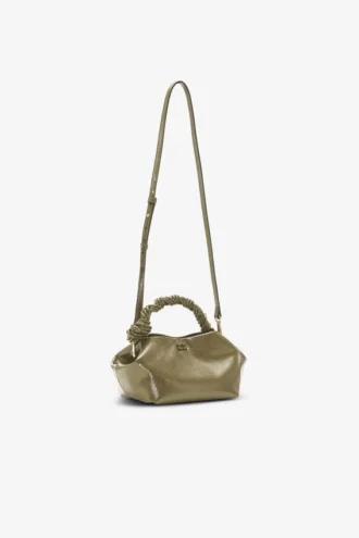 Olive Green Patent Small Bou Bag