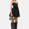 Olive Green Patent Small Bou Bag Olive Green Patent Small Bou Bag