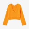 Orange V-neck Sweater