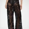 Pants in Black Net