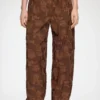 Pants in Brown Fil Coupe Pants in Brown Fil Coupe