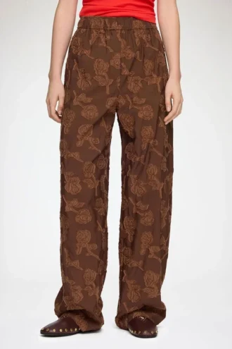 Pants in Brown Fil Coupe