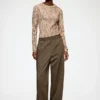 Pants in Brown Wool Melange Pants in Brown Wool Melange