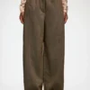 Pants in Brown Wool Melange Pants in Brown Wool Melange