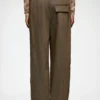 Pants in Brown Wool Melange Pants in Brown Wool Melange