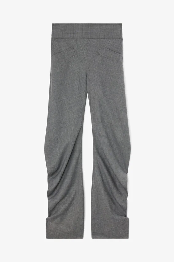 Pants in Grey Wool Melange Pants in Grey Wool Melange