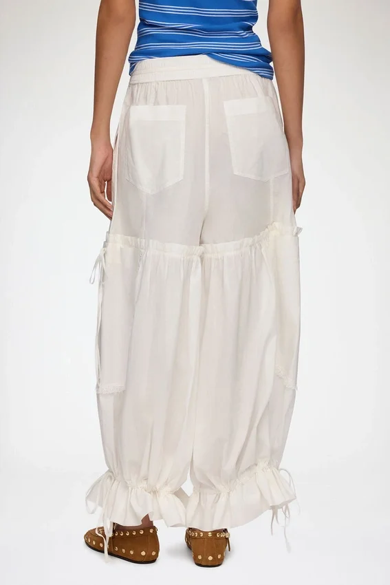 Pants in White Cotton Pants in White Cotton