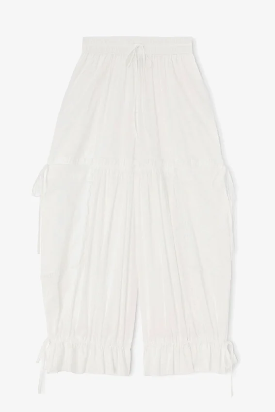 Pants in White Cotton Pants in White Cotton