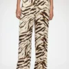 Pants in Zebra Satin
