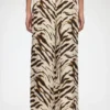 Pants in Zebra Satin