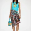 Pareu Scarf in Printed Cotton
