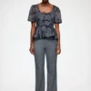Peplum Blouse in Shibori Organza